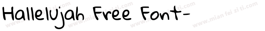 Hallelujah Free Font字体转换